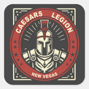 Fallout New Vegas Caesars Legioen Vierkante Sticker