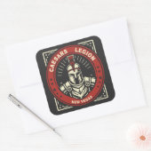 Fallout New Vegas Caesars Legion Vierkante Sticker (Envelop)