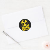 Fallout_Shelter Ronde Sticker (Envelop)