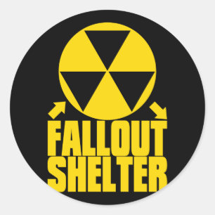 Fallout_Shelter Ronde Sticker
