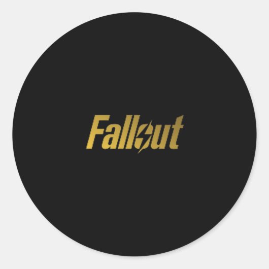 Fallout - Welcome To Fabulous New Vegas Ronde Sticker (Voorkant)