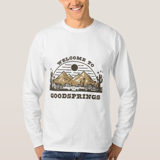 Fallout Welcome To Goodsprings New Vegas T-shirt (Voorkant)