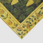 FALLOW DEER, FLOWERS CHESTNUT TREE Green Yellow Tissuepapier (Detail)