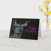 Fallow Deer Kaart (Gele Bloem)