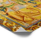 FALLOW DEER PAIR, GOTHISCHE FANTASY FLOWERS, Green Poster (Hoek)