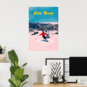 Falls Creek Australië Skigebied Reisposter Poster (Thuiskantoor)