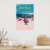 Falls Creek Australië Skigebied Reisposter Poster (Keuken)
