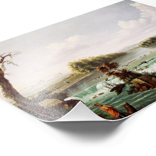 Falls of Saint Anthony by Henry Lewis Foto Afdruk (Hoek)
