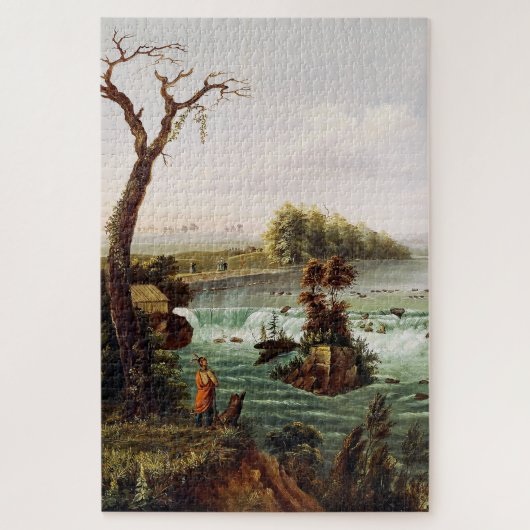 Falls of Saint Anthony by Henry Lewis Legpuzzel (Verticaal)