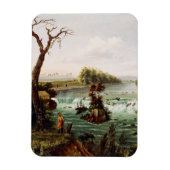 Falls of Saint Anthony by Henry Lewis Magneet (Verticaal)