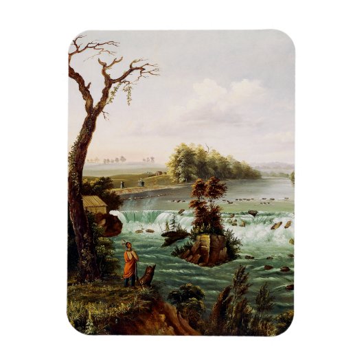 Falls of Saint Anthony by Henry Lewis Magneet (Verticaal)