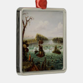Falls of Saint Anthony by Henry Lewis Metalen Ornament (Rechts)