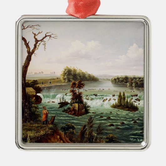 Falls of Saint Anthony by Henry Lewis Metalen Ornament (Voorkant)