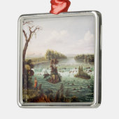 Falls of Saint Anthony by Henry Lewis Metalen Ornament (Links)