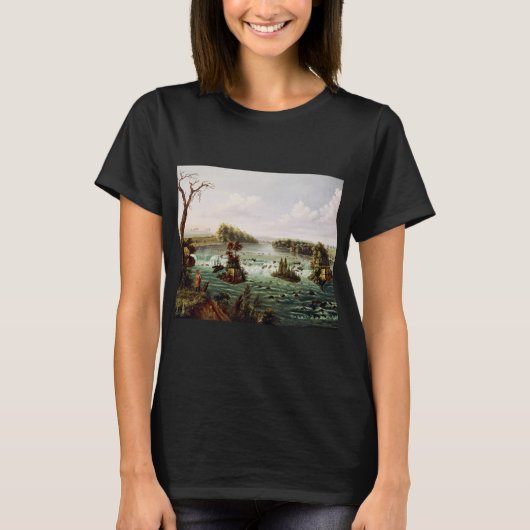 Falls of Saint Anthony by Henry Lewis T-shirt (Voorkant)