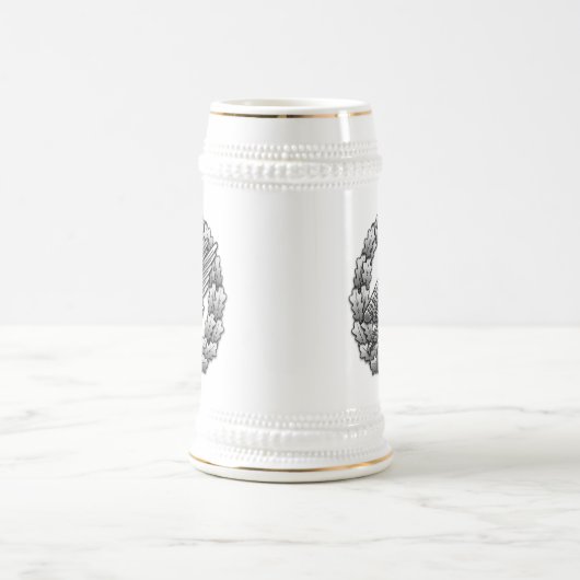 Fallschirmjägertruppe Barettabzeichen Bierpul (Center)