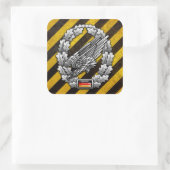 Fallschirmjägertruppe Barettabzeichen Vierkante Sticker (Tas)