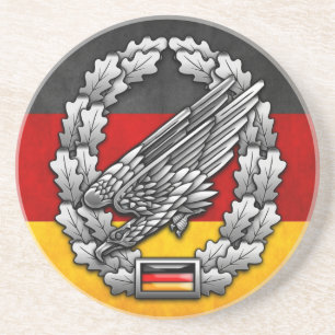 Fallschirmjägertruppe Barettabzeichen Zandsteen Onderzetter