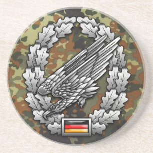 Fallschirmjägertruppe Barettabzeichen Zandsteen Onderzetter