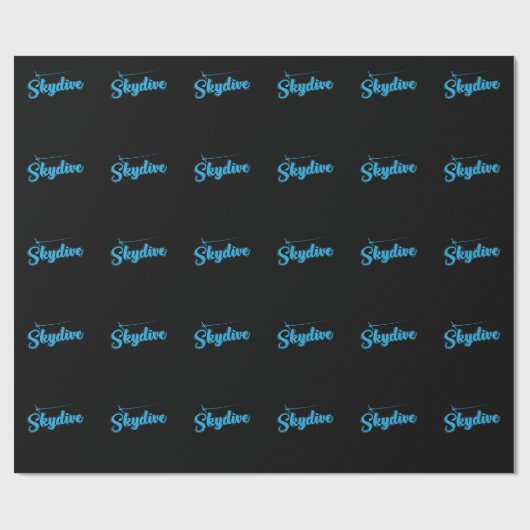 Fallschirmspringen Flugzeug Skydive Cadeaupapier (Vlak)