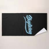 Fallschirmspringen freier Herfst Skydiving Badhanddoek (Badhanddoek)