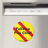 Fallston Fire Chief rood/geel/zwart magneet (Insitu (Vaatwasser))