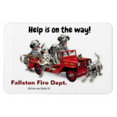 Fallston Fire Dept. Flexible Magnet Magneet (Horizontaal)