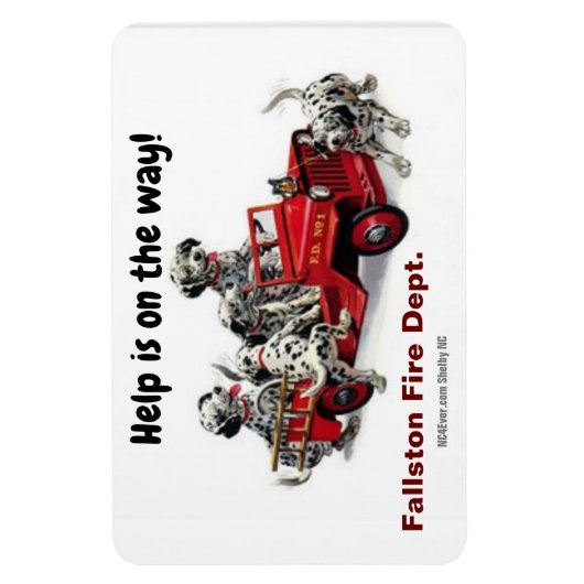 Fallston Fire Dept. Flexible Magnet Magneet (Verticaal)
