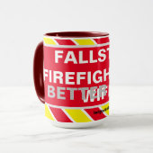 FALLSTON FIREFIGHTER'S BETERE HALF WIFE MOK (Voorkant links)