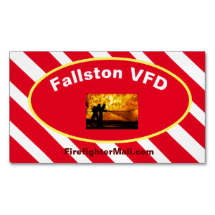 Fallston VFD Flames Magnetische Visitekaartjes Magnetisch Visitekaartje