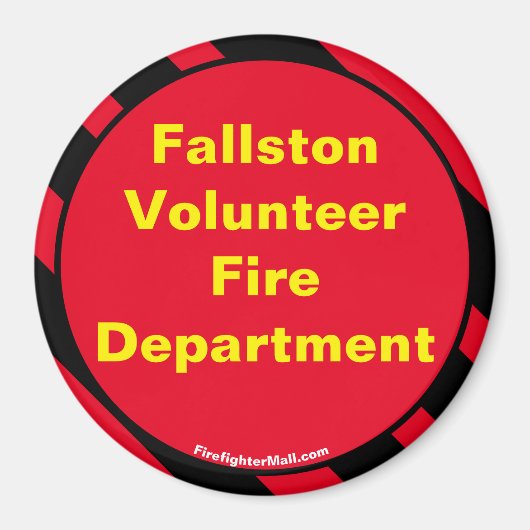 Fallston Vrijwilliger Brandweer Magneet (Voorkant)