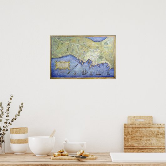 Falmouth 1775 poster (Keuken)