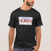 Falmouth Cape Cod Boston Massachusetts License Pla T-shirt (Voorkant)