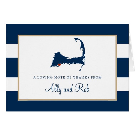 Falmouth Cape Cod Hartelijk dank (Voorkant Horizontaal)