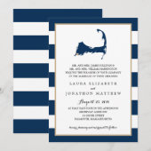 Falmouth Cape Cod Kaart met hart | Bruiloft (Voorkant / Achterkant)