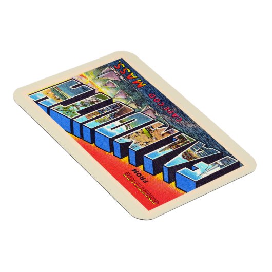 Falmouth Cape Cod Massachusetts Briefkaart Magneet (Rechterzijde)