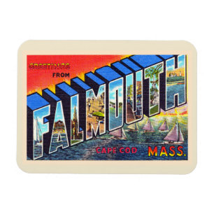Falmouth Cape Cod Massachusetts  Briefkaart Magneet