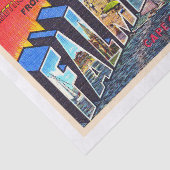 Falmouth Cape Cod Massachusetts Briefkaart Tissuepapier (Detail)