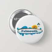 Falmouth - Cape Cod. Ronde Button 5,7 Cm (Voorkant /achterkant)