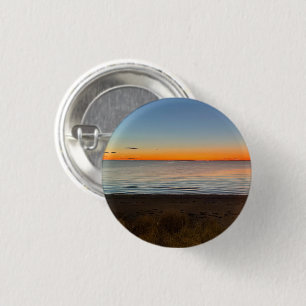 Falmouth Cape Cod Zonsondergang Foto Pin Knop Ronde Button 3,2 Cm