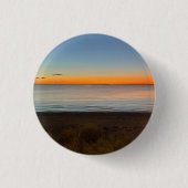 Falmouth Cape Cod Zonsondergang Foto Pin Knop Ronde Button 3,2 Cm (Voorkant)