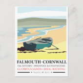 Falmouth Cornwall reisposter Briefkaart (Voorkant)