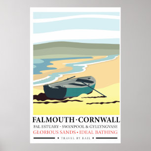 Falmouth Cornwall reisposter Poster