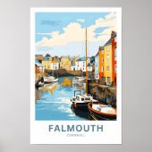 Falmouth Cornwall Travel Print (Voorkant)