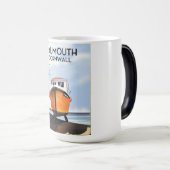 Falmouth Cornwall Visboot reisposter Magische Mok (Voorkant rechts)