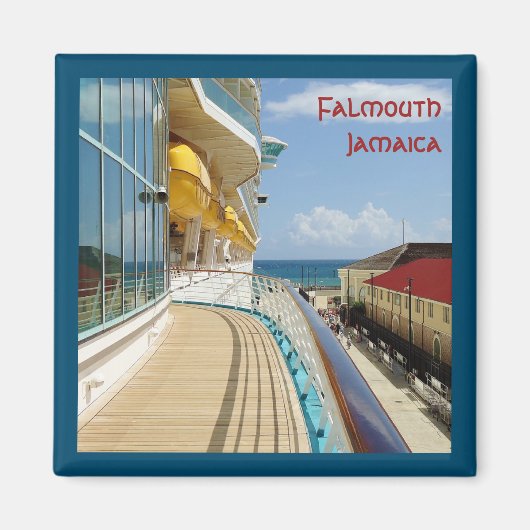 Falmouth Cruise Pier begrensd Magneet (Voorkant)