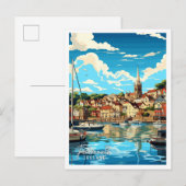 Falmouth Engeland vintage reisillustratie Briefkaart