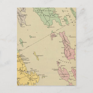 Falmouth Foreside, aangrenzende eilanden, Casco Ba Briefkaart