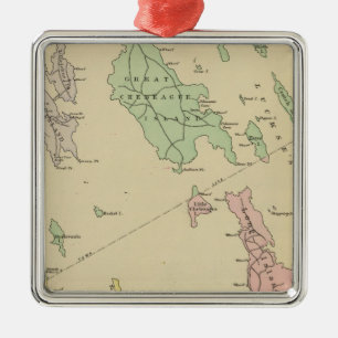 Falmouth Foreside, aangrenzende eilanden, Casco Ba Metalen Ornament