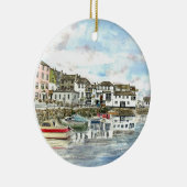 'Falmouth Inner Harbour' Keramisch Ornament (Rechts)